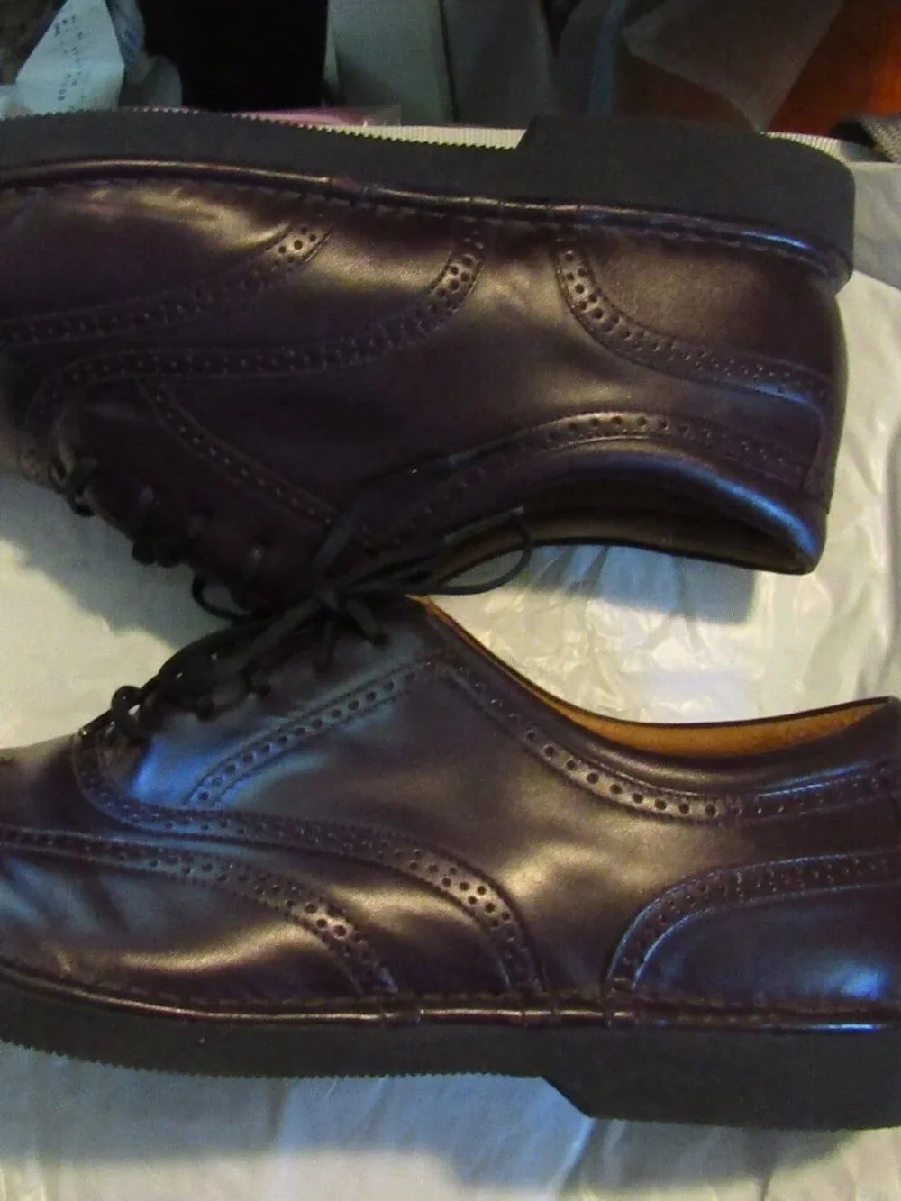 DressSports Rockport Vibram Leather Wingtip Oxford Shoes Men's 13M DARK BROWN